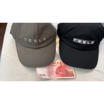 特斯拉 原裝 棒球帽 鴨舌帽 遮陽帽 可調式 高品質圓頂
