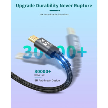 8K HDMI 2.1 高速影音線｜48Gbps 超高速傳輸｜支援 4K120Hz、Dolby Atmos、eARC｜潮時尚 CHAO Collection