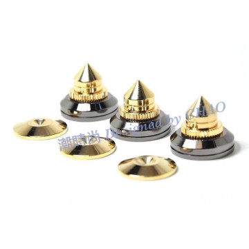 純銅鍍金 音響腳釘腳架 機架音箱避震腳釘 底座腳釘墊片