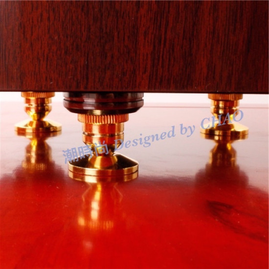純銅鍍金 音響腳釘腳架 機架音箱避震腳釘 底座腳釘墊片