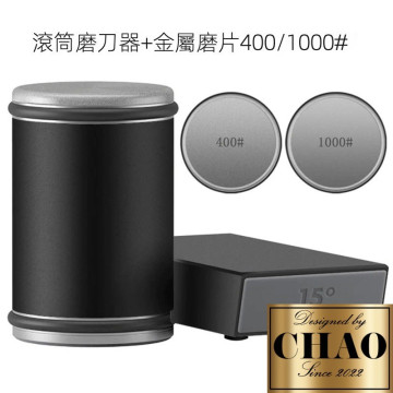 2024 創意滾筒磨刀器 多功能家用快速磨刀石｜雙面金剛石研磨設計