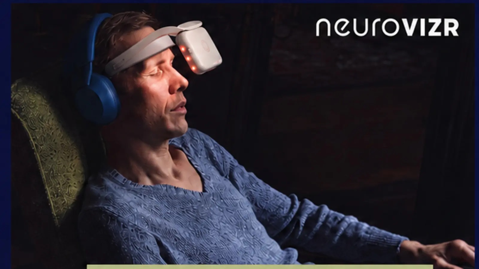 工作結束後使用 NeuroVizr Rouge 的休息情境