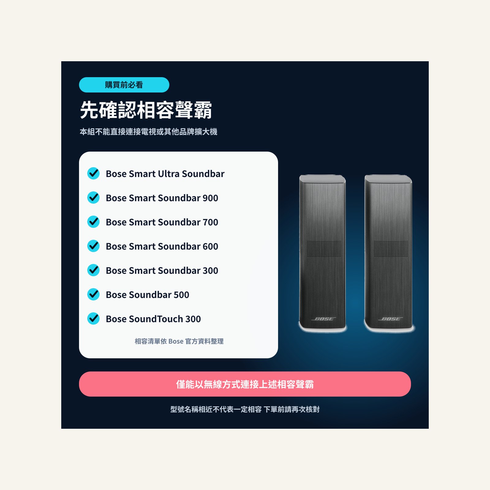 Bose Surround Speakers 700 支架 官網商品圖片 6